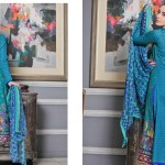 Sawera Embroidered Lawn Shalwar Kameez By Salam Textile 2016 4