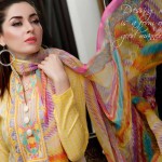 Sawera Embroidered Lawn Shalwar Kameez By Salam Textile 2016 6