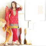 Chiffon Casual Shalwar Kameez Collection By Firdous Fashion 2016 2