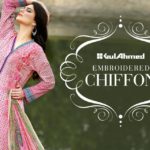 La Chiffon Embroidered Shalwar Kameez 2016