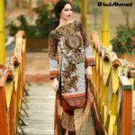 La Chiffon Embroidered Shalwar Kameez 2016 3