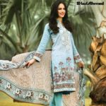 La Chiffon Embroidered Shalwar Kameez 2016 7