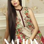 Swiss Lawn Party Wear Dresses Nation By Riaz Arts 2016