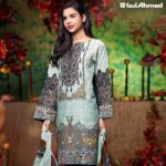 Three Piece Embroidered Lawn Gul Ahmed Collection 2016 5