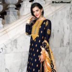 Three Piece Embroidered Lawn Gul Ahmed Collection 2016 9