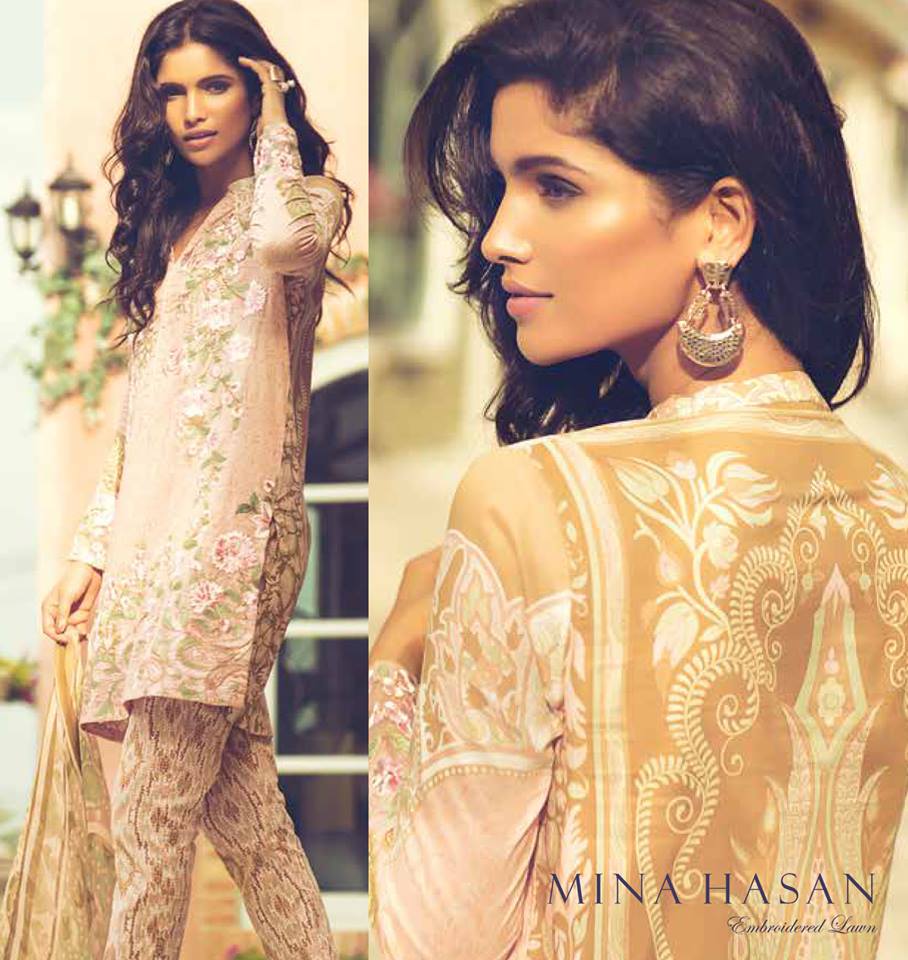 Mina Hassan Eid Embroidered Lawn By Shariq Textiles 2016 