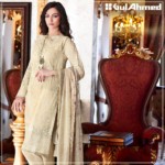 Embroidered Chiffon Pret Eid Dresses Gul Ahmed 2016 11