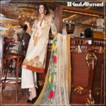 Embroidered Chiffon Pret Eid Dresses Gul Ahmed 2016 8
