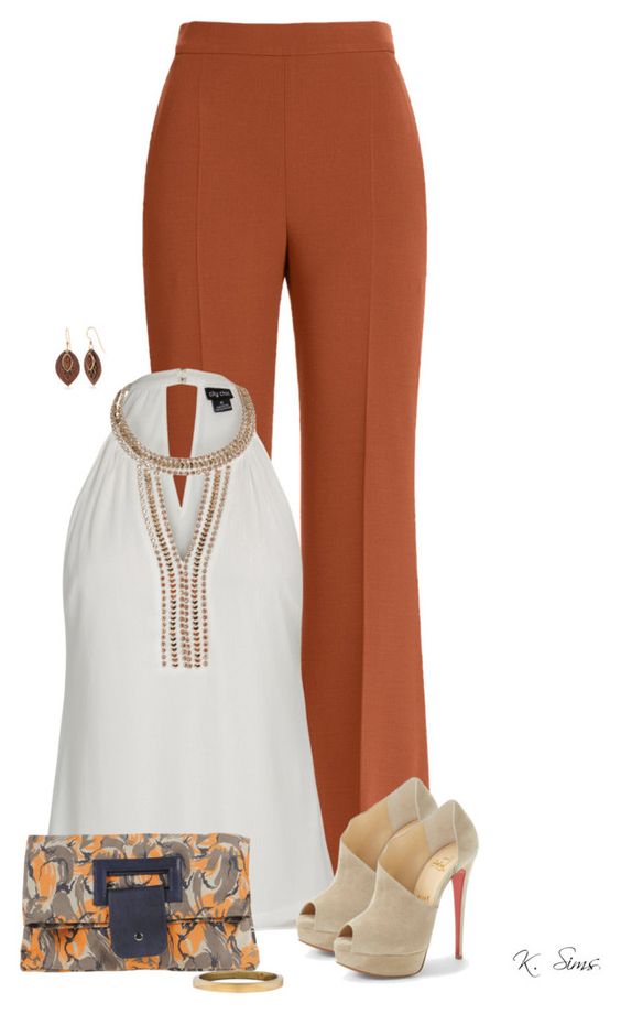 Flared Trousers For Women Polyvore Combos For Autumn 5