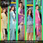 Motifz Embroidered Autumn Lawn Fancy Dresses 2016 5