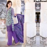 Trencia Satin Silk Eid Collection Gul Ahmed 2016 5