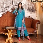 Trencia Satin Silk Eid Collection Gul Ahmed 2016 7