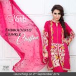 Embroidered Crinkle Chiffon Eid Ul Azha Collection Motifz 2016-17 3