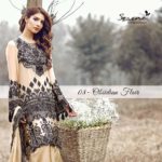 Serene Royal Chiffon Eid Dresses Summer Collection 2017 7