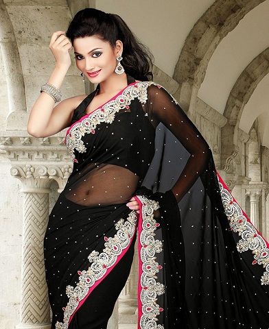 15 Black Sarees Combos That Should Be Worn On Events