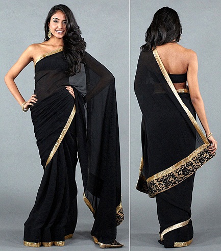 15 Black Sarees Combos That Should Be Worn On Events