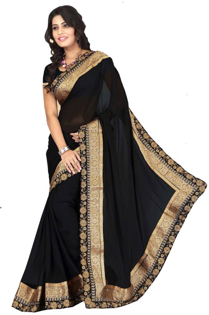 15 Black Sarees Combos That Should Be Worn On Events