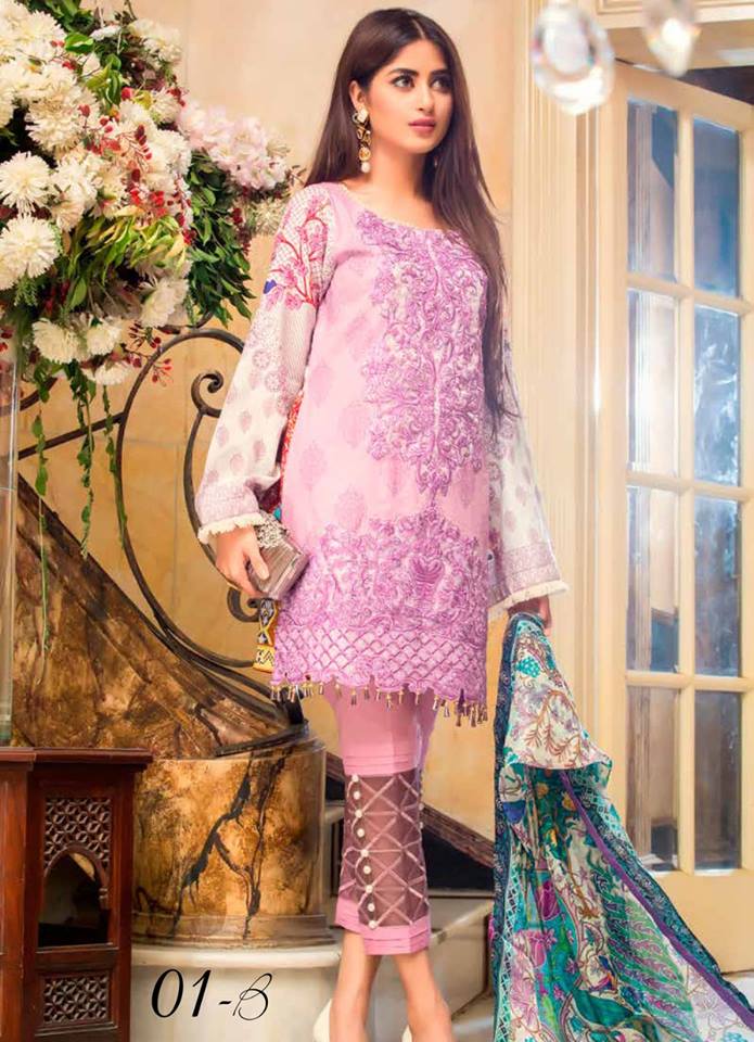 Qalamkar Luxury Festive Eid Lawn Summer 2017