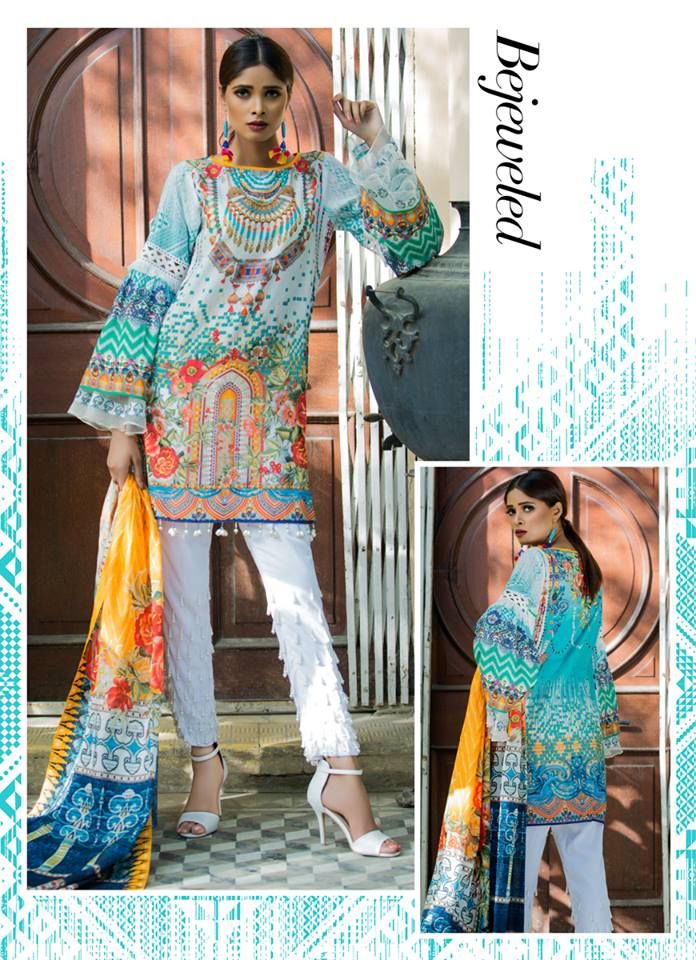 Thredz Lawn 2 Piece Modern Dresses Summer 2017