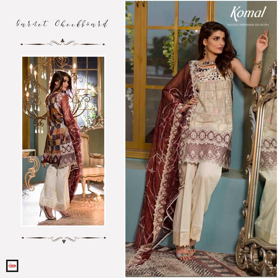 LSM Fabrics Komal Autumn Lawn Collection 2017