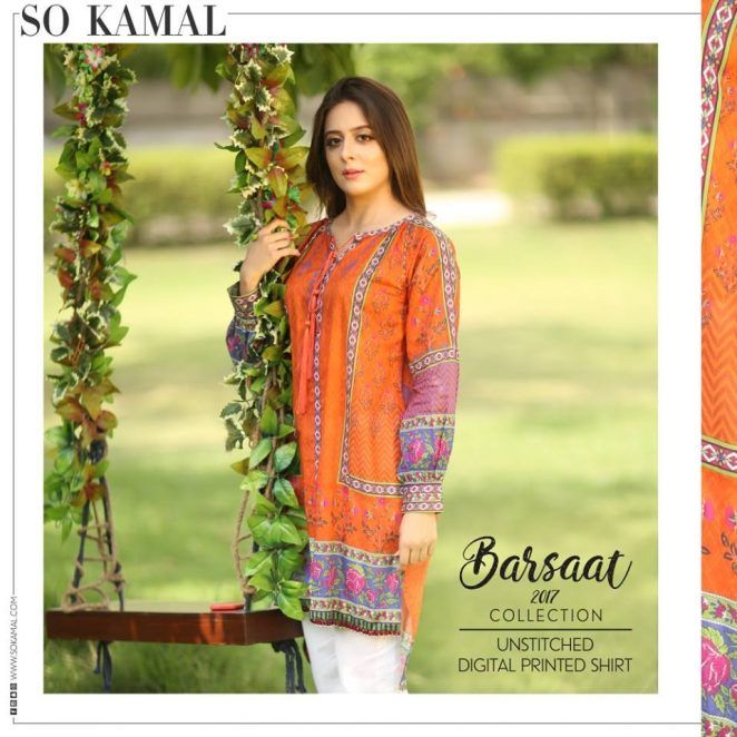 So Kamal Barsaat Digital Unstiched Collection 2017