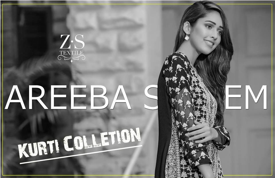 Areeba Saleem Kurtis ZS Textiles Fall Collection 2017-18