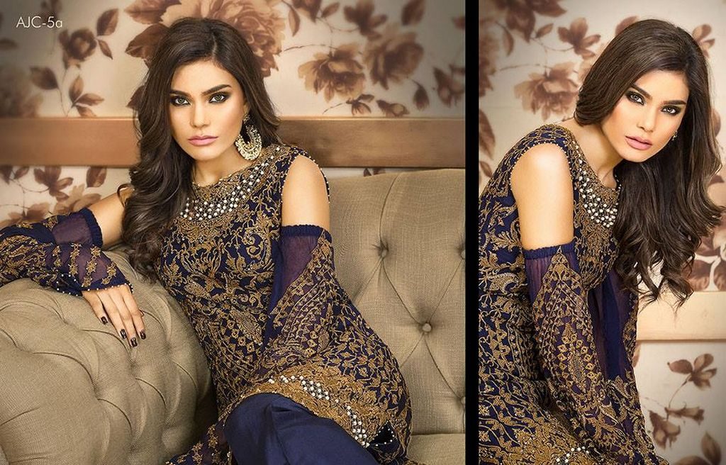 Asmin Jofa Luxury Chiffon Collection Winter Dresses 2018