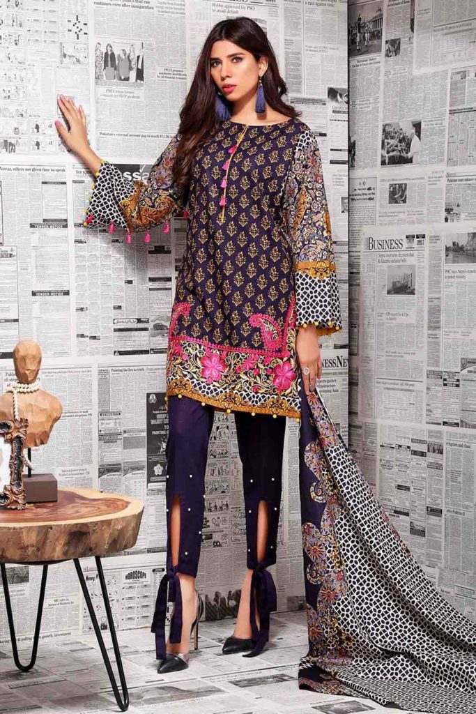 Warda Winter Collection Linen Dresses 2018