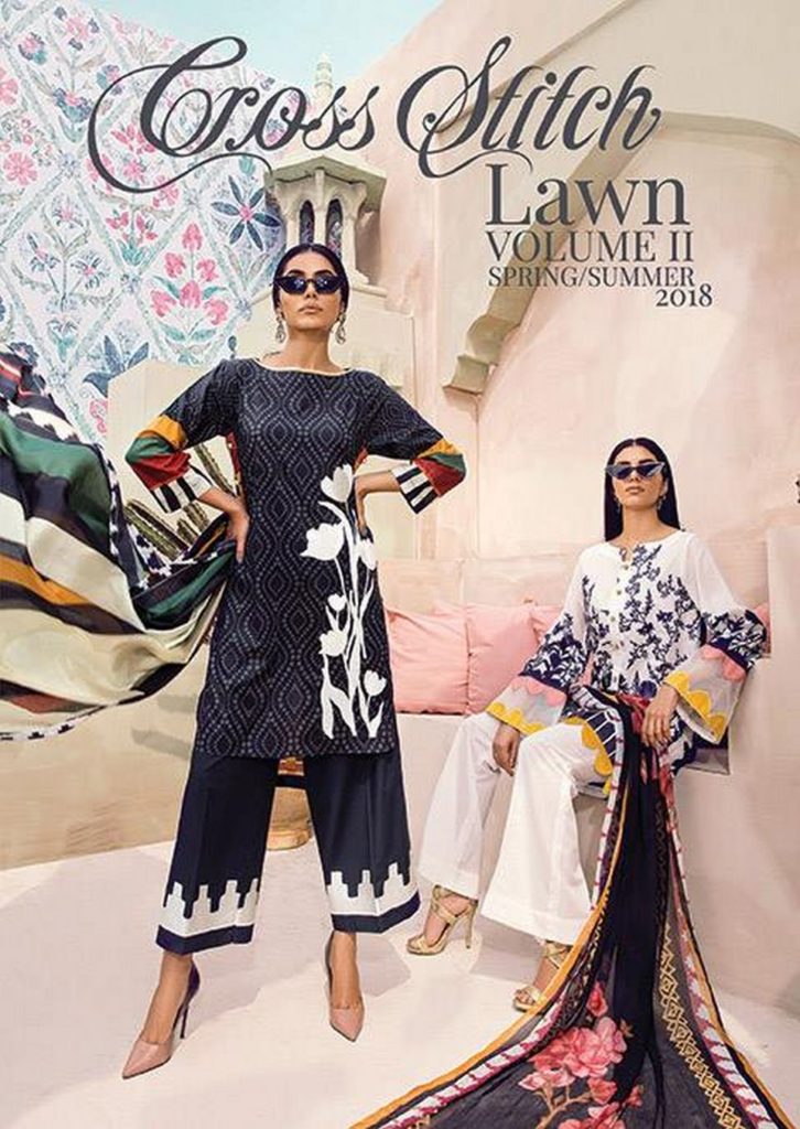 Cross Stitch Eid Lawn Shalwar Kameez 