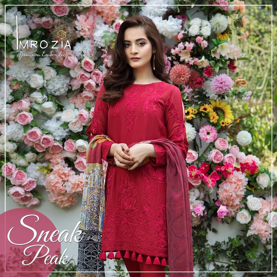 Imrozia Luxury Premium Lawn Dresses Collection 2018