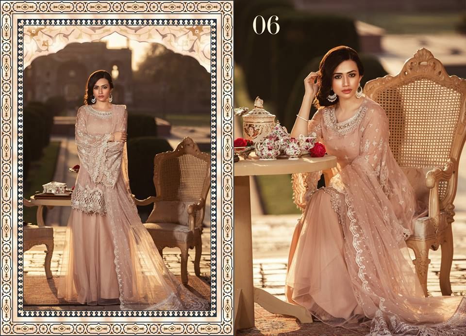 Maria B Mbroidered Eid Collection Silk Lawn Chiffon Dresses