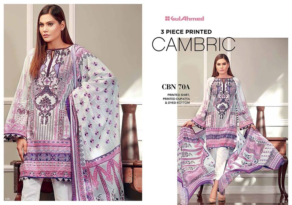 2 Piece Printed Cambric Pre Fall Gul Ahmed Collection