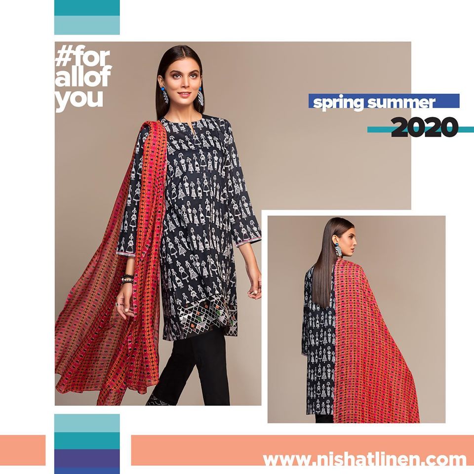 Nishat Linen Summer 2020 Unstitched Collection